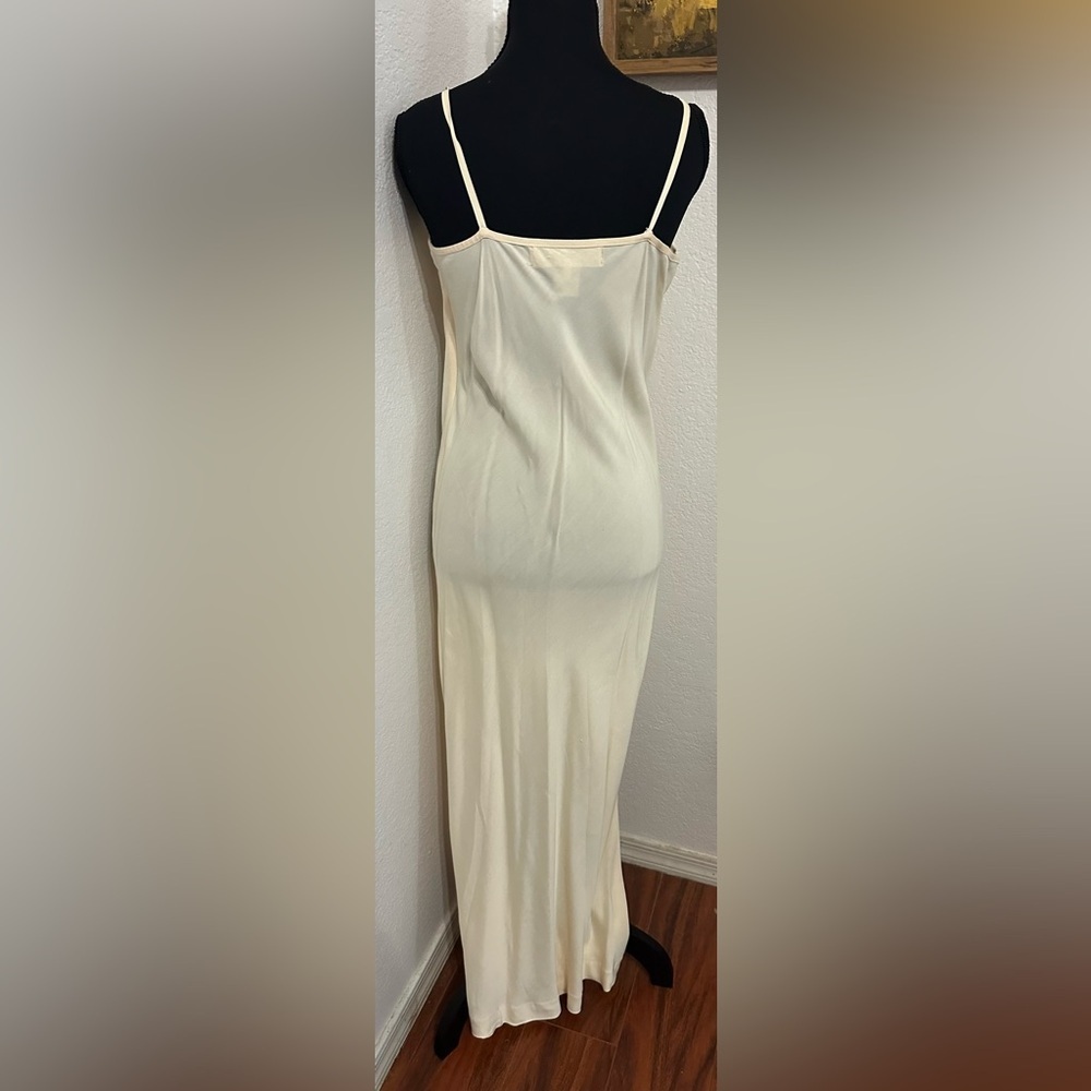 Comme de Garçons Cream Maxi Slip Dress - Size Small - Picture 3 of 5